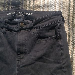 American Eagle black high rise jeans